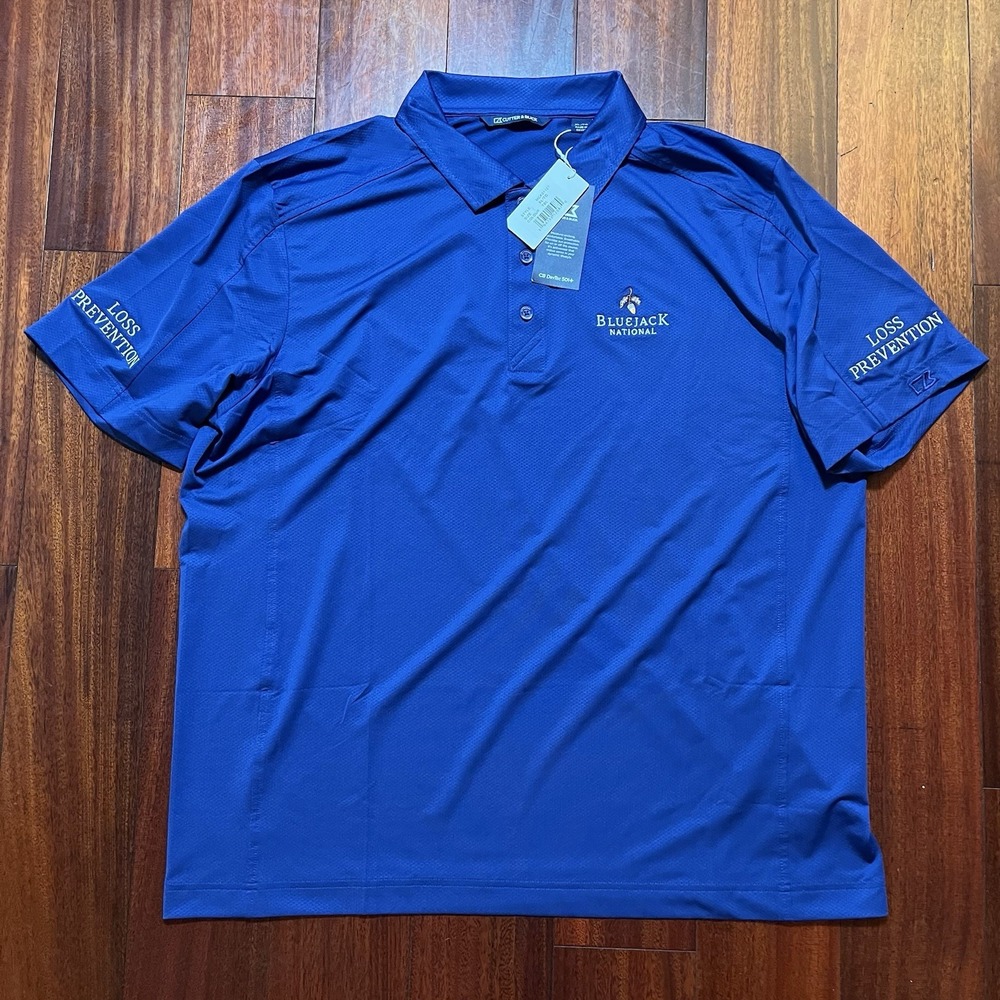 Bluejack National Golf Polo Shirt Mens XL Cutter & Buck Loss Prevention NWT